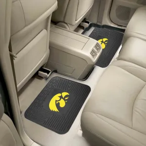 Fanmats Iowa Hawkeyes Back Seat Car Utility Mats - 2 Piece Set