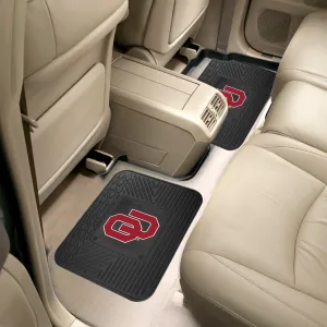 Fanmats Oklahoma Sooners Back Seat Car Utility Mats - 2 Piece Set