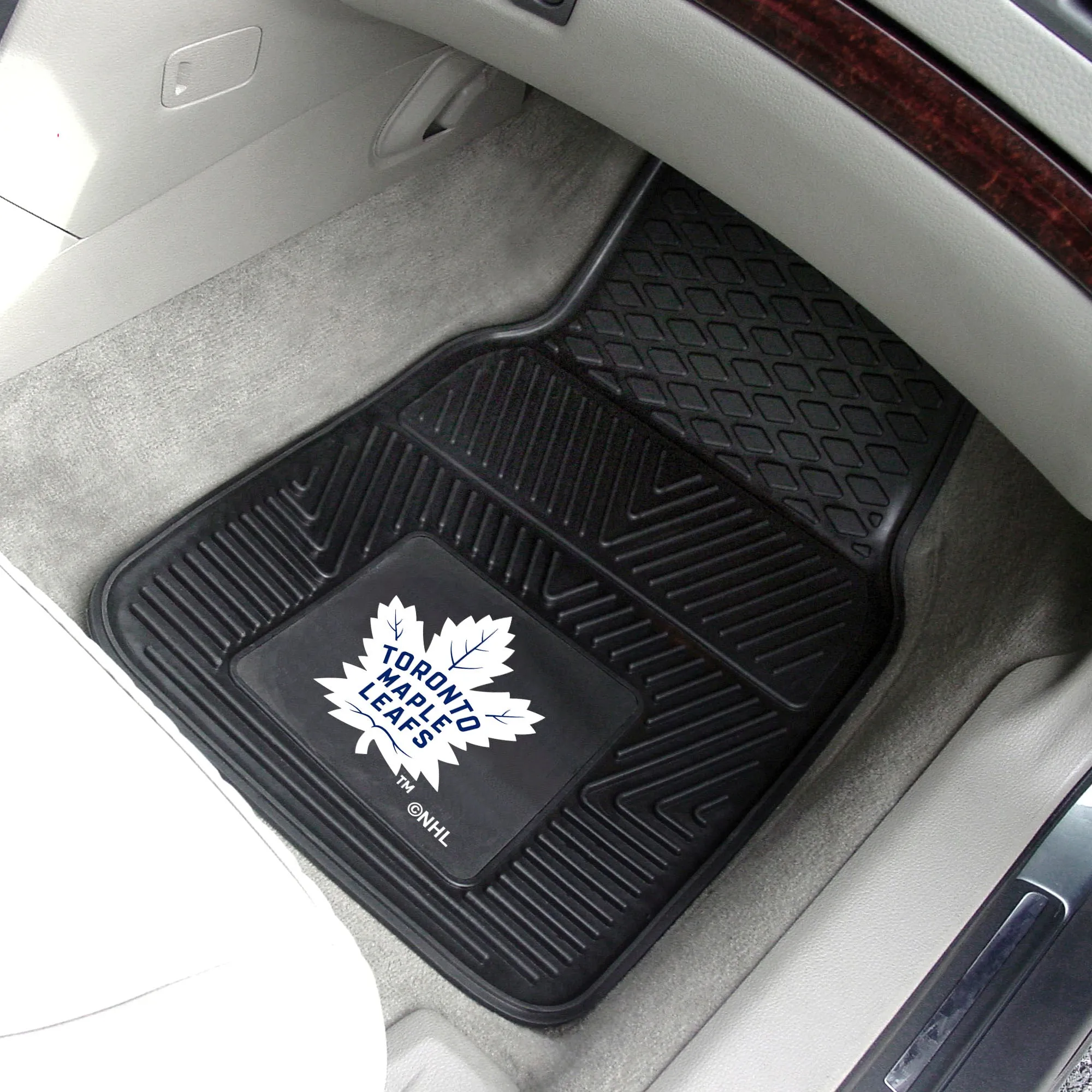 Fanmats Toronto Maple Leafs Heavy Duty Car Mat Set - 2 Pieces