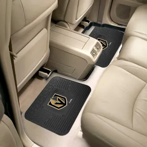 Fanmats Vegas Golden Knights Back Seat Car Utility Mats - 2 Piece Set