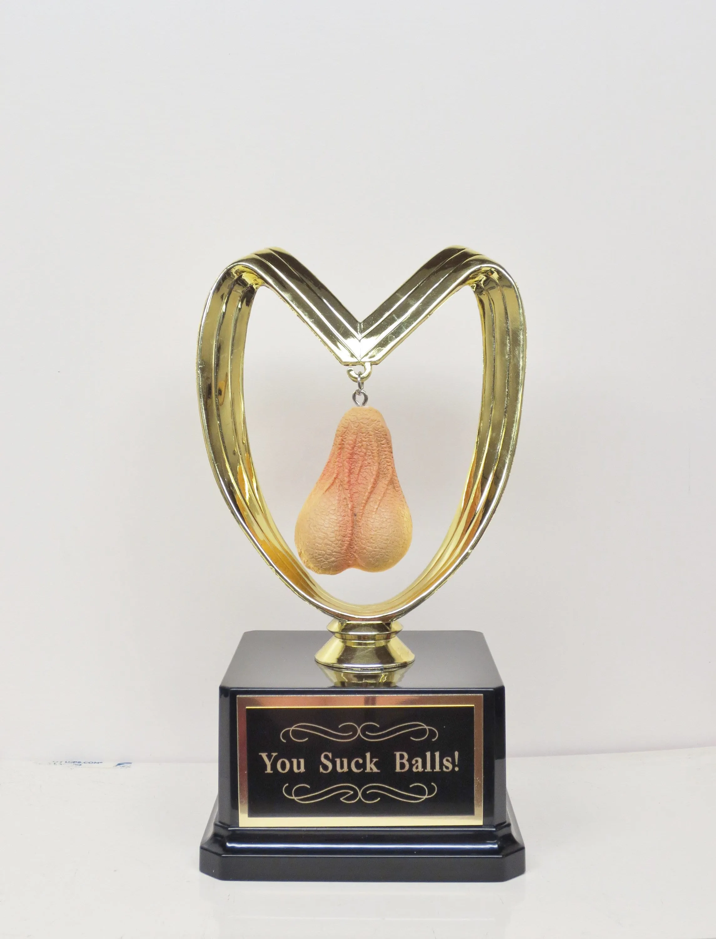 Fantasy Football Loser Testicle Trophy You Suck Balls Last Place FFL Sacko Trophy You've Got Balls Funny Trophy Adult Humor Gag Gift