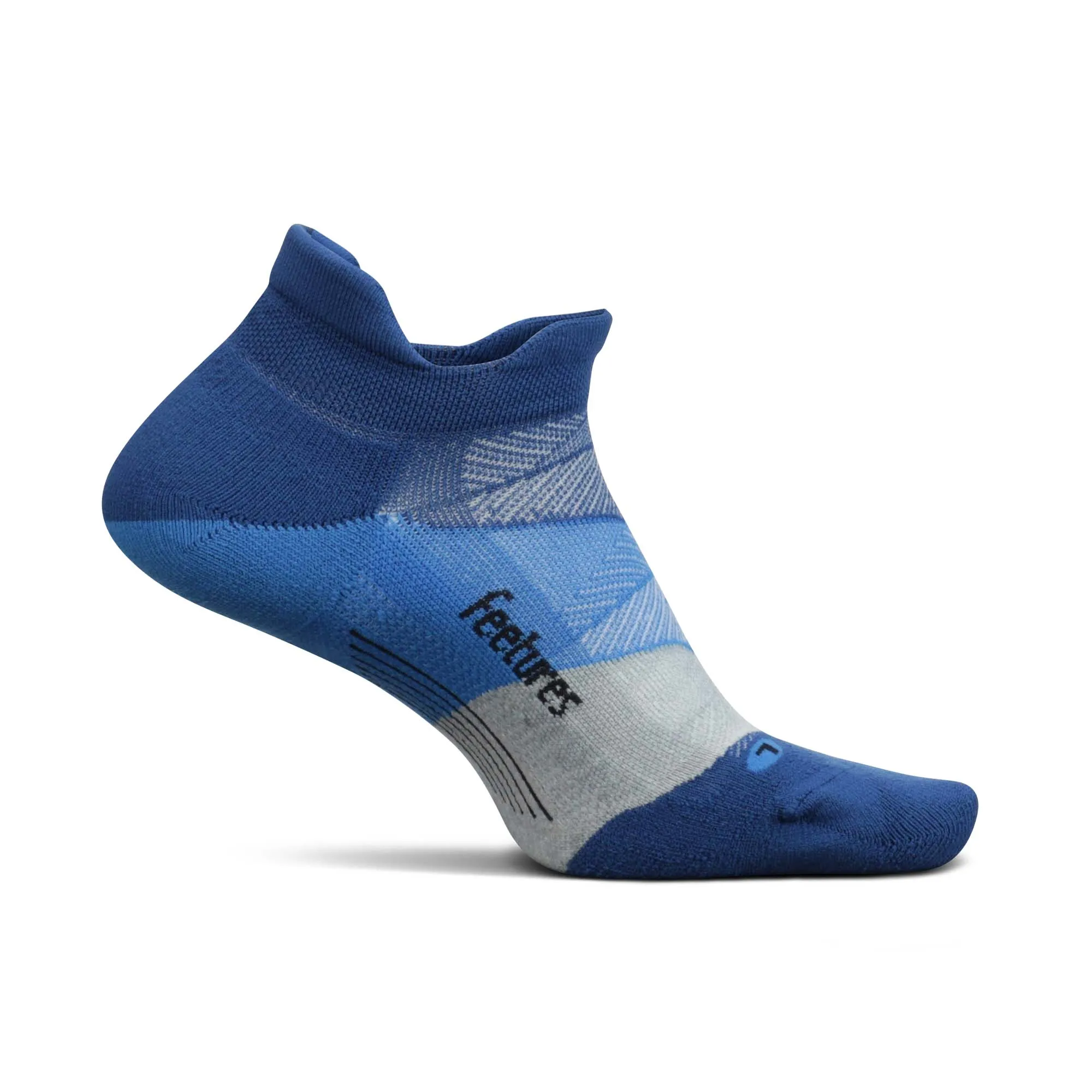 Feetures | Unisex Elite Ultra Light No Show Tab - Buckle Up Blue