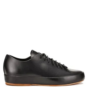 Feit - Black Veg Tan Hand Sewn Low Sneaker