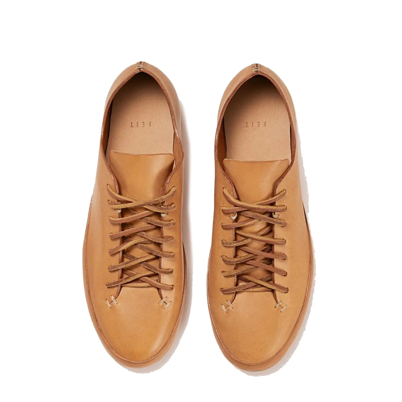 Feit - Natural Veg Tan Hand Sewn Low Sneaker