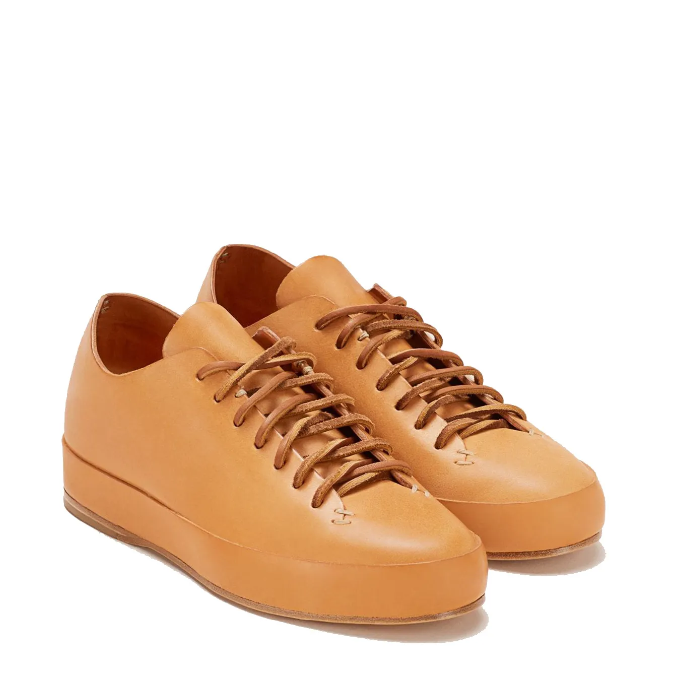 Feit - Natural Veg Tan Hand Sewn Low Sneaker