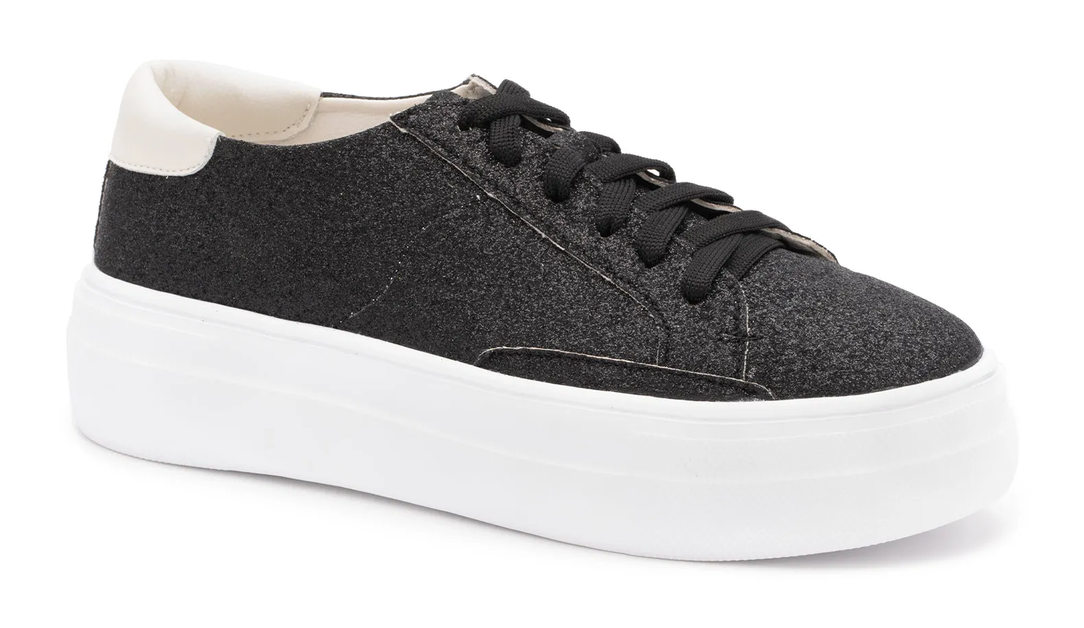 FINAL SALE Corkys Glaring Sneakers in Black Glitter