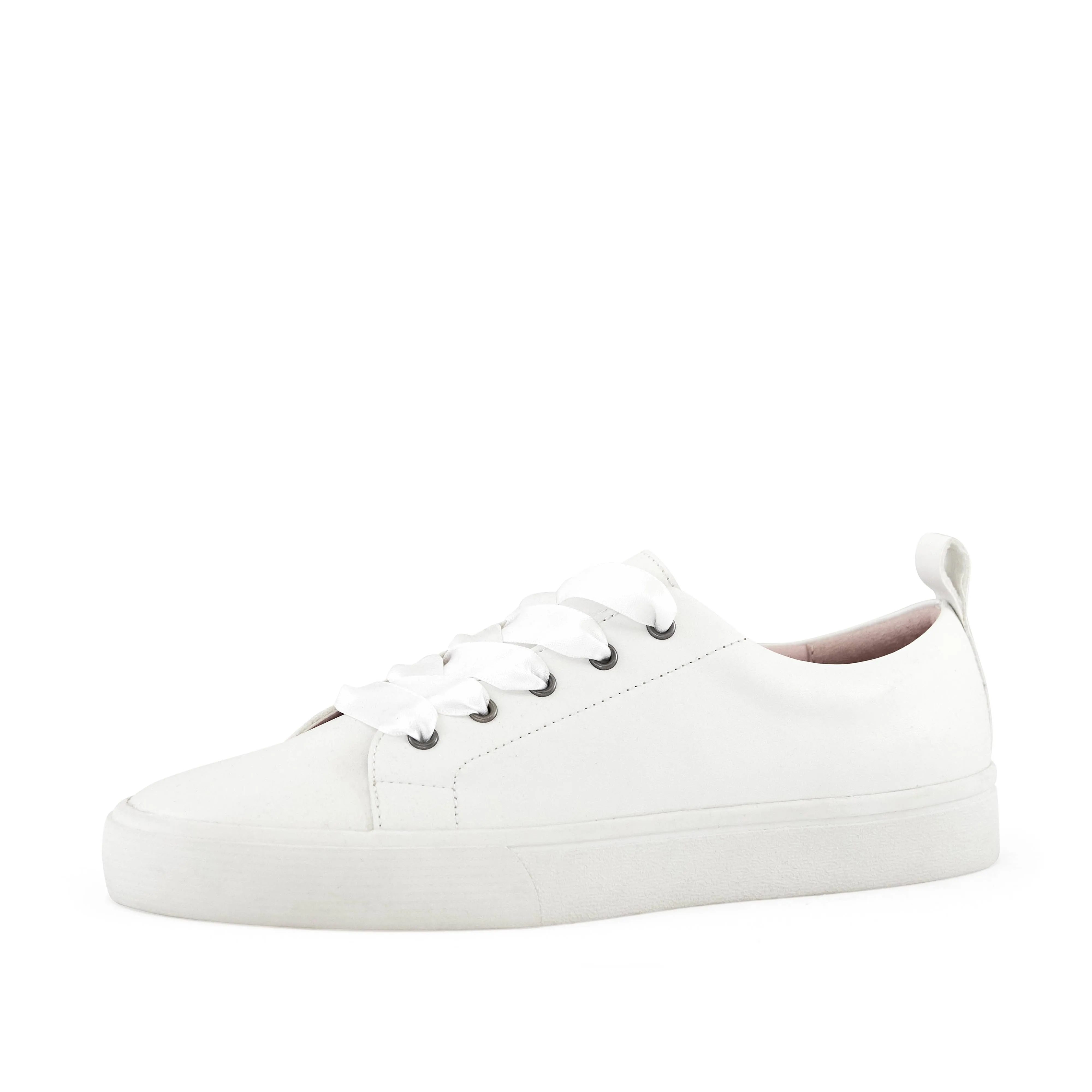 FINAL SALE Vancouver White Satin Lace Sneaker