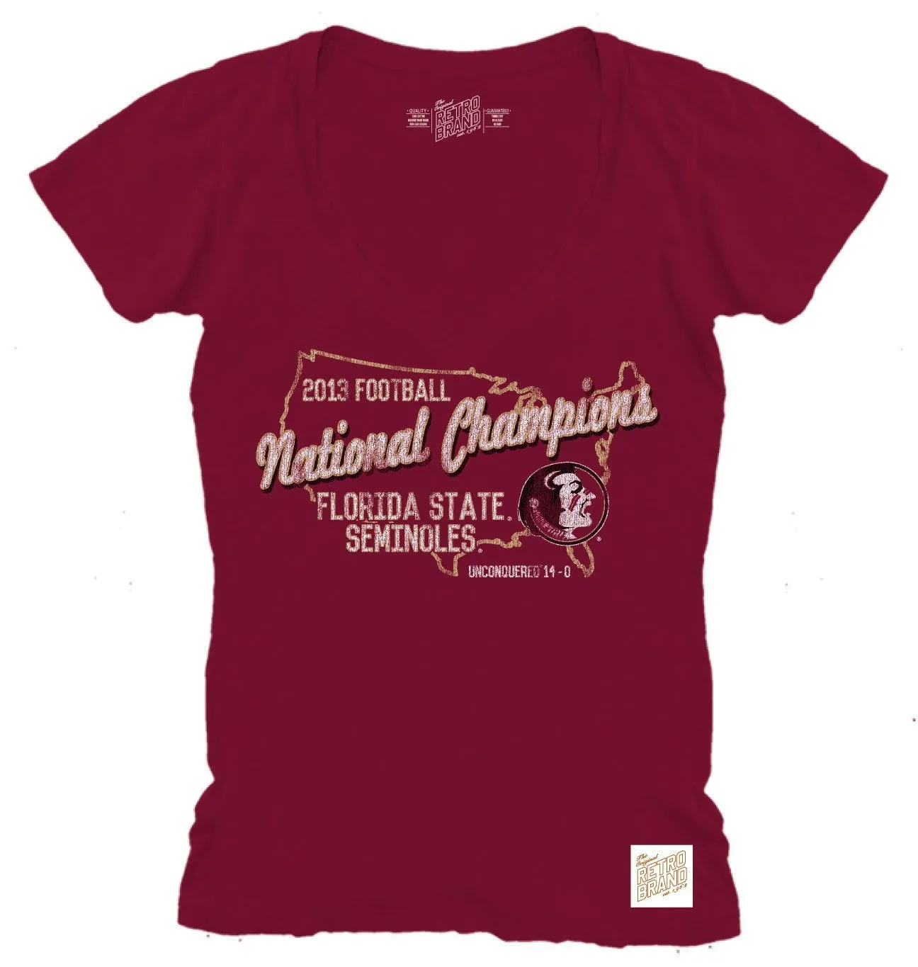 Florida State Seminoles 2013 BCS Football National Champions Womens T-Shirt