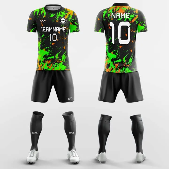 Fluorescent Hurricane - Men's Sublimated Football Kit