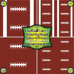 Football Laces ★ Laser Safe Adhesive Film (TAT 3 BUS DAYS)