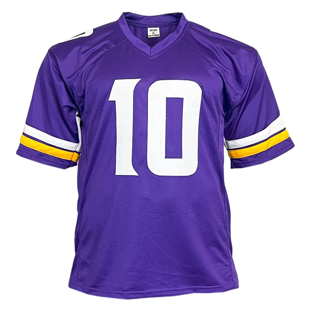 Fran Tarkenton Unsigned Minnesota Purple Football Jersey