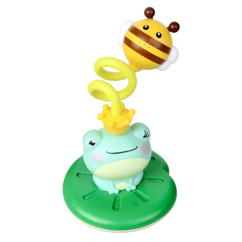 Frog Electric Spray Water Floating Rotation Bath Toys