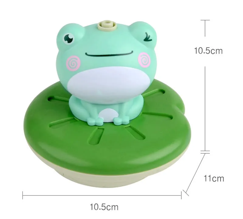 Frog Electric Spray Water Floating Rotation Bath Toys