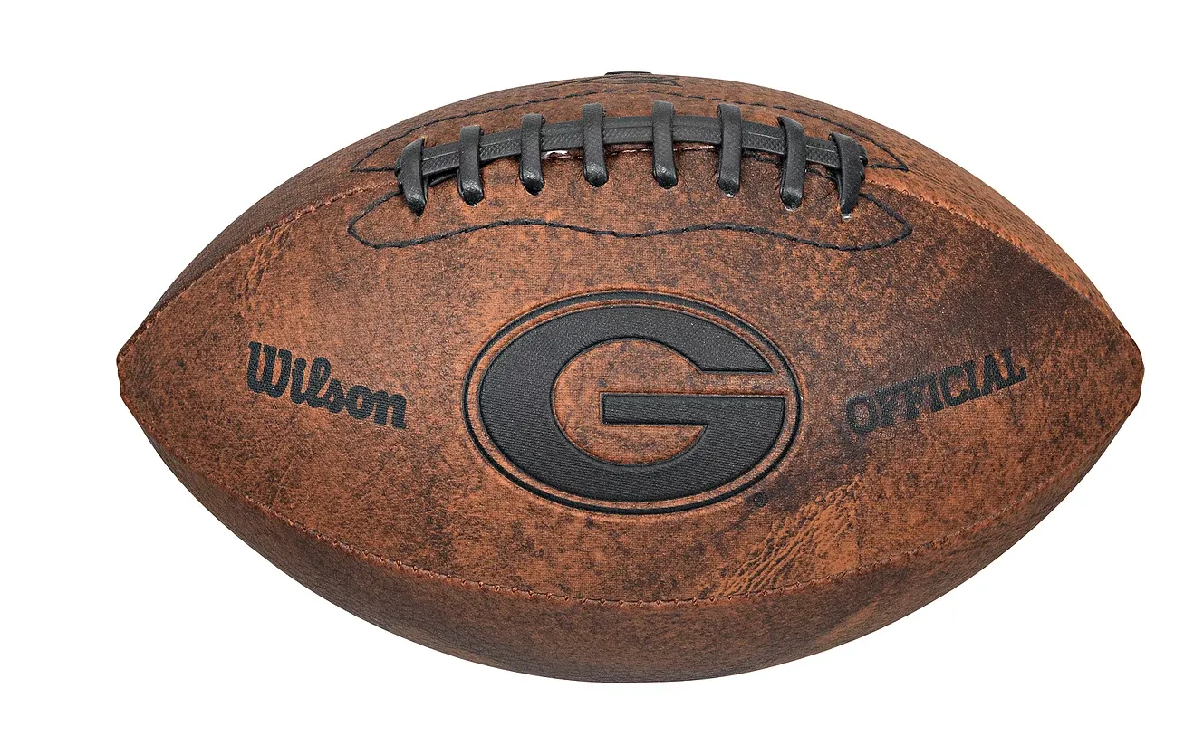 Georgia 9" Throwback Football Vintage logo