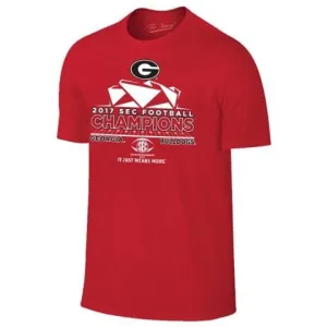 Georgia Bulldogs 2017 SEC Champions Locker Room Red T-Shirt