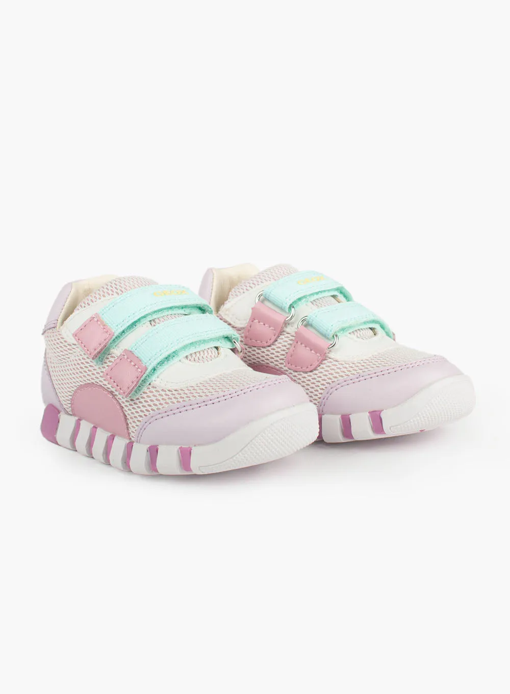 Geox Iupidoo Baby Girl Trainers in Pink/Lilac