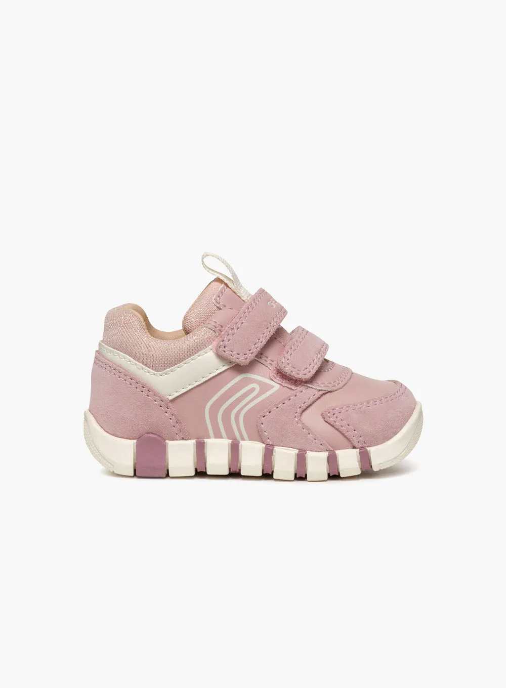 Geox Iupidoo Baby Girl Trainers in Rose/Ivory