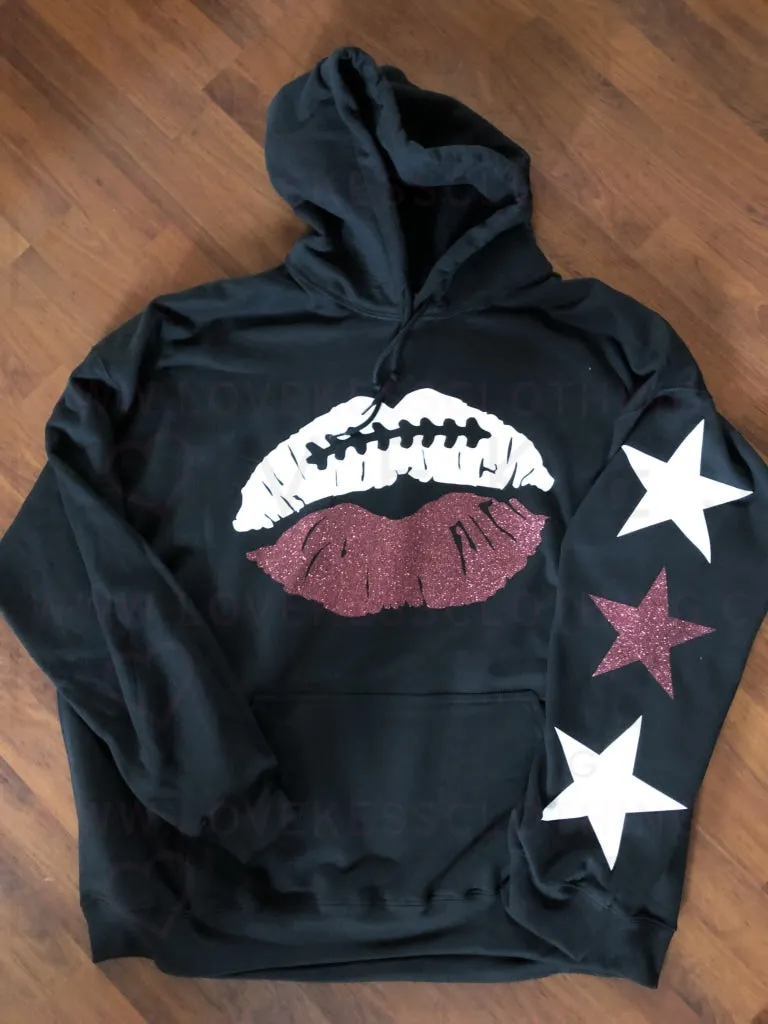 Giant Star Sleeve College Football Sweatshirt