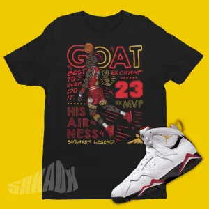 Goat Shirt for matching your Air Jordan 7 Cardinal