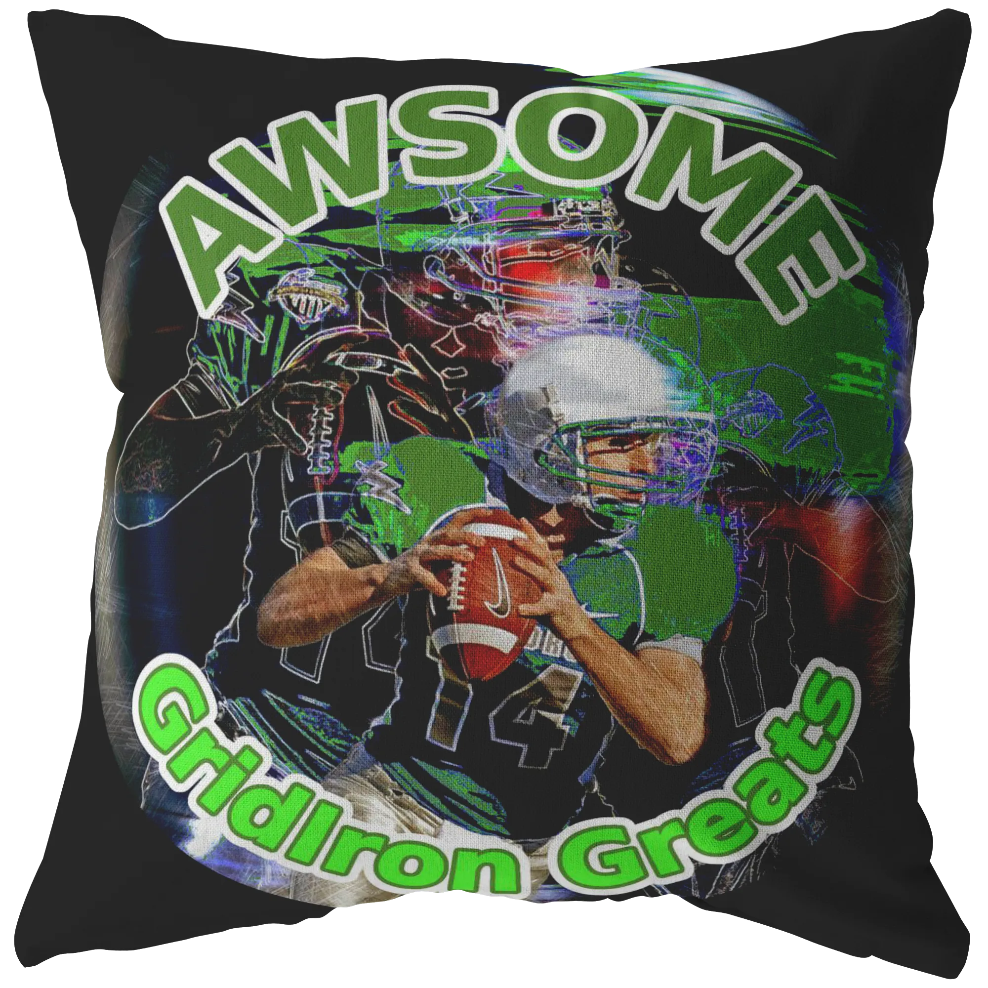 GridIron Greats Pillow [GREEN]