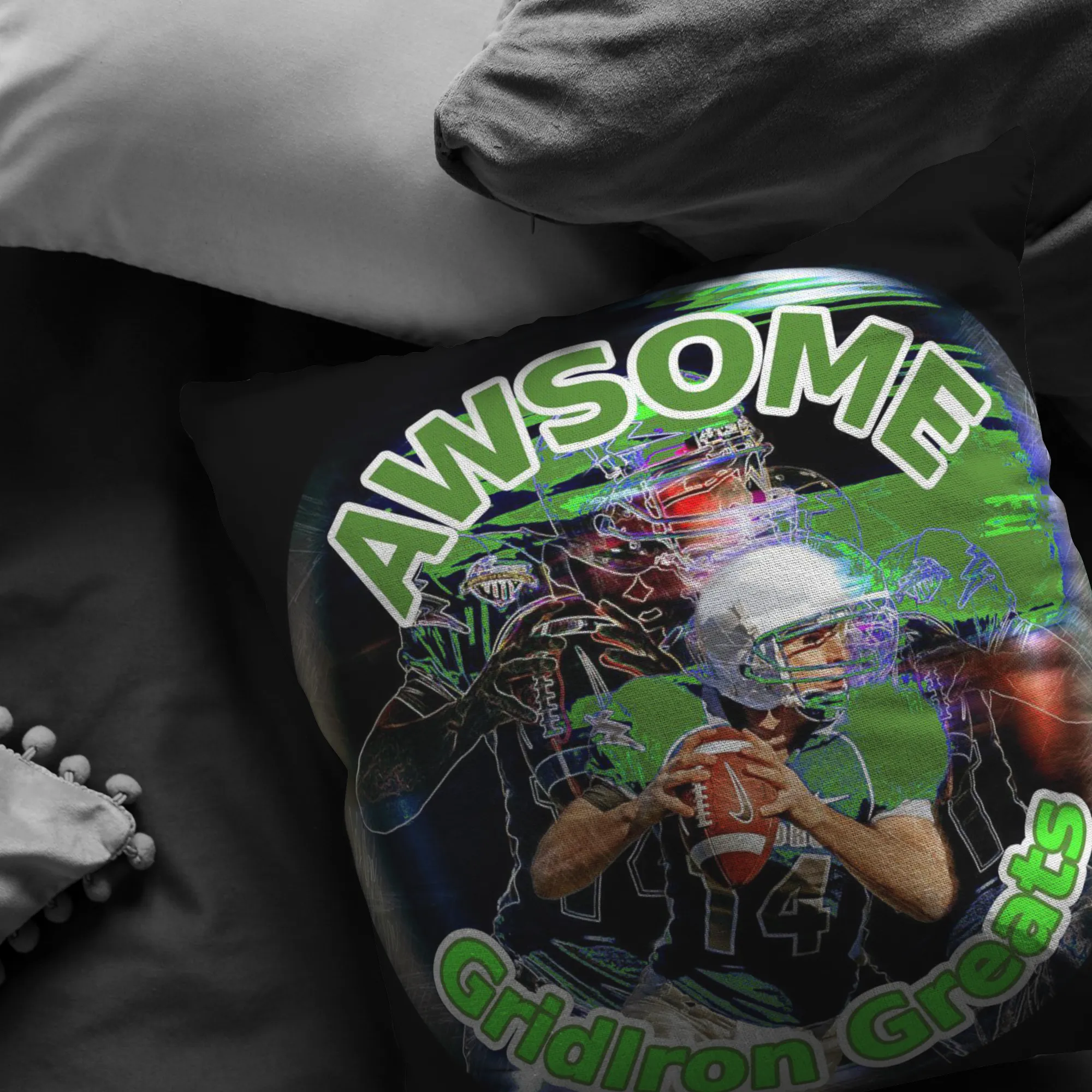 GridIron Greats Pillow [GREEN]