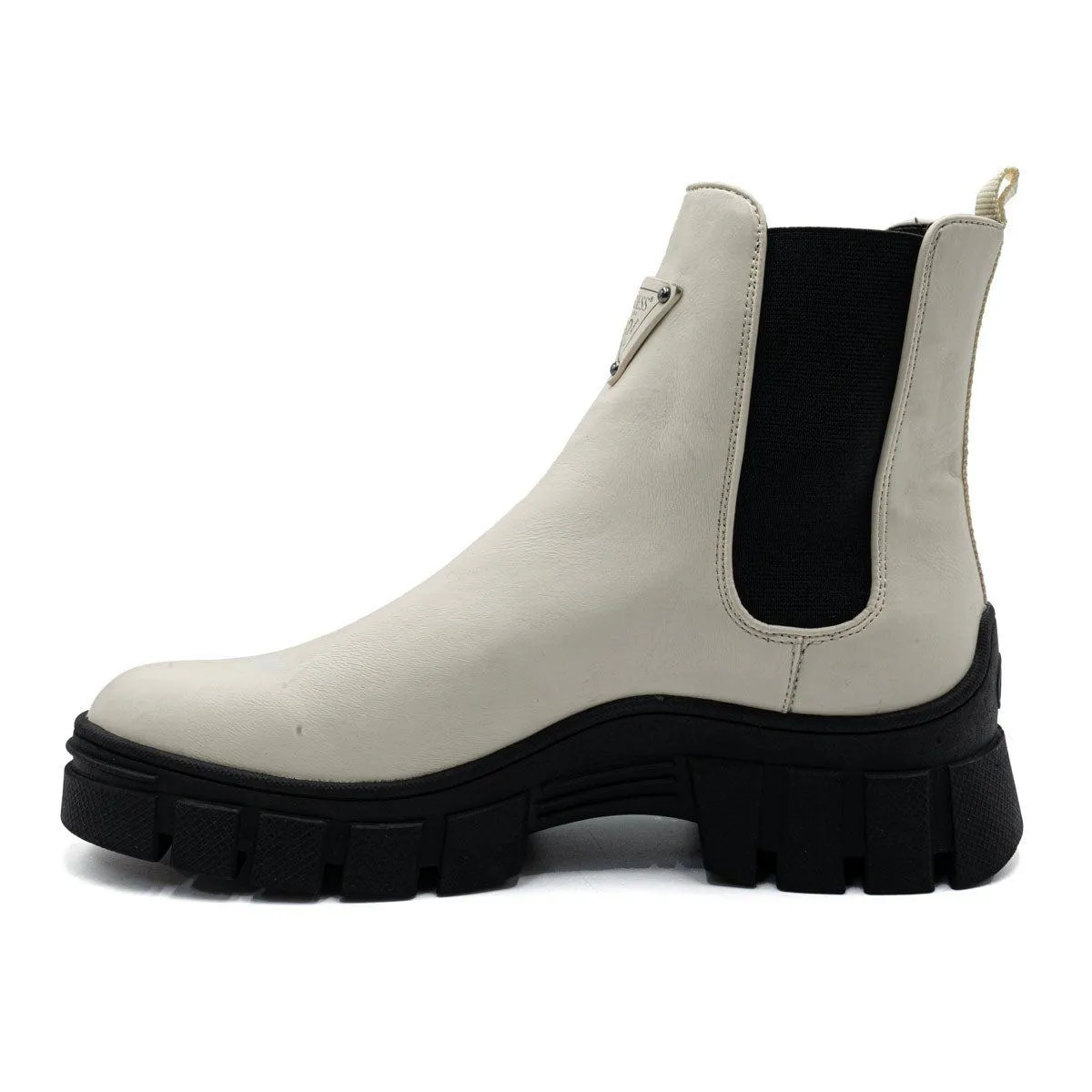 Guess Hestia Ankle Boots Leather White Colour For Women