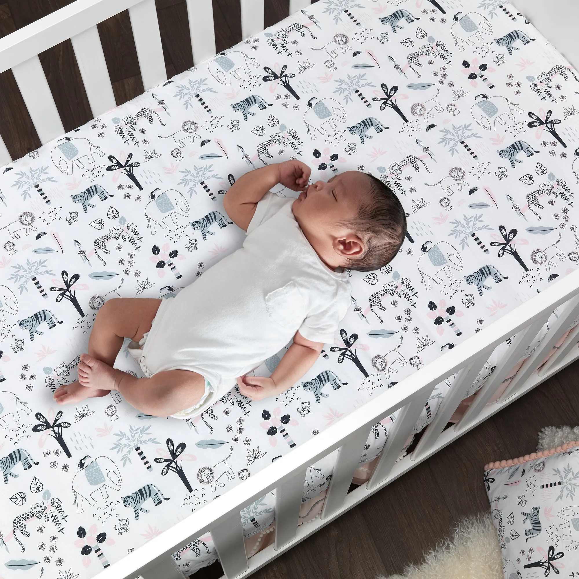 Happy Jungle 5-Piece Crib Bedding Set