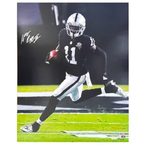 Henry Ruggs III Signed Pose 2 Football 16x20 Photo (Fanatics)