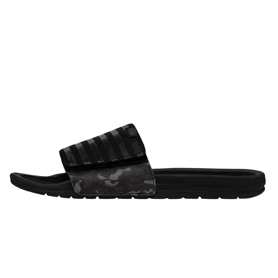 Hey Dude Phoenix Camo Total Black Slides