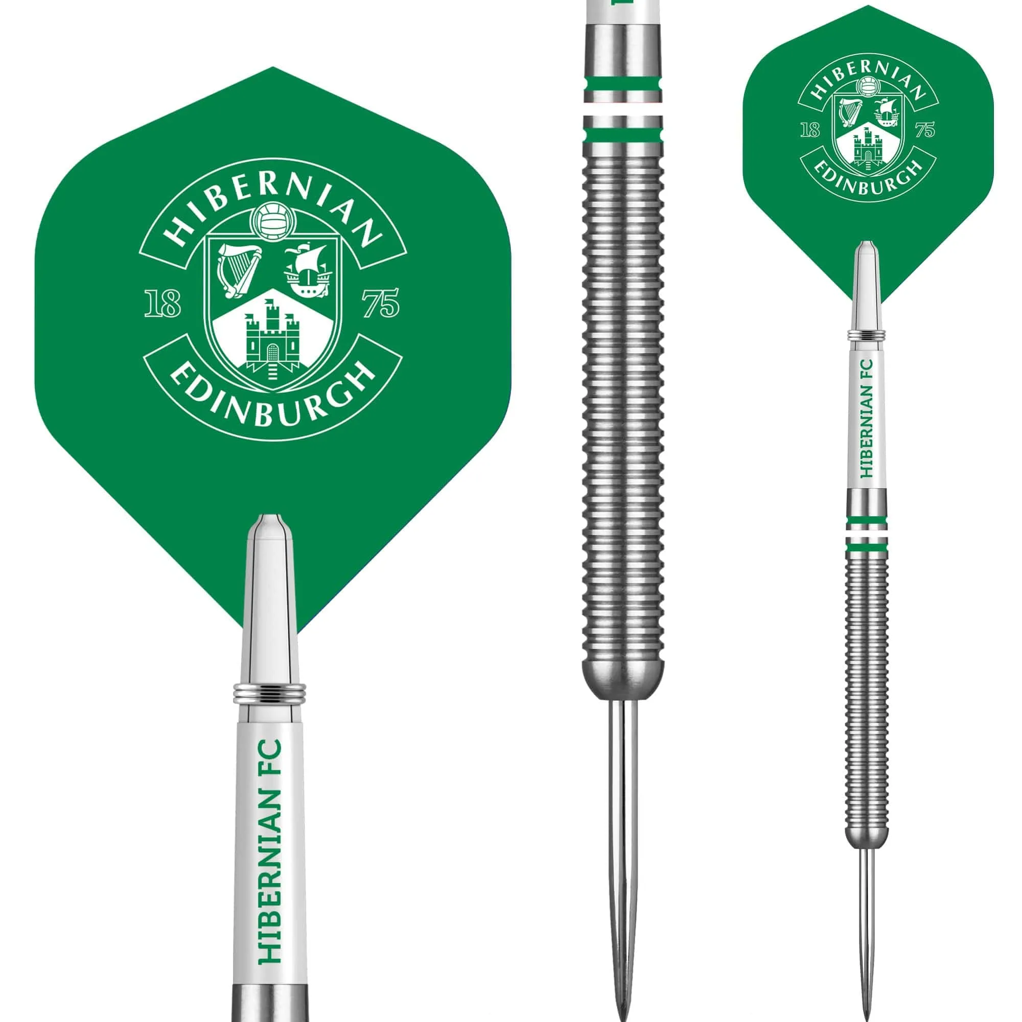 Hibernian FC - Official Licensed - Steel Tip Darts - Tungsten - 24g