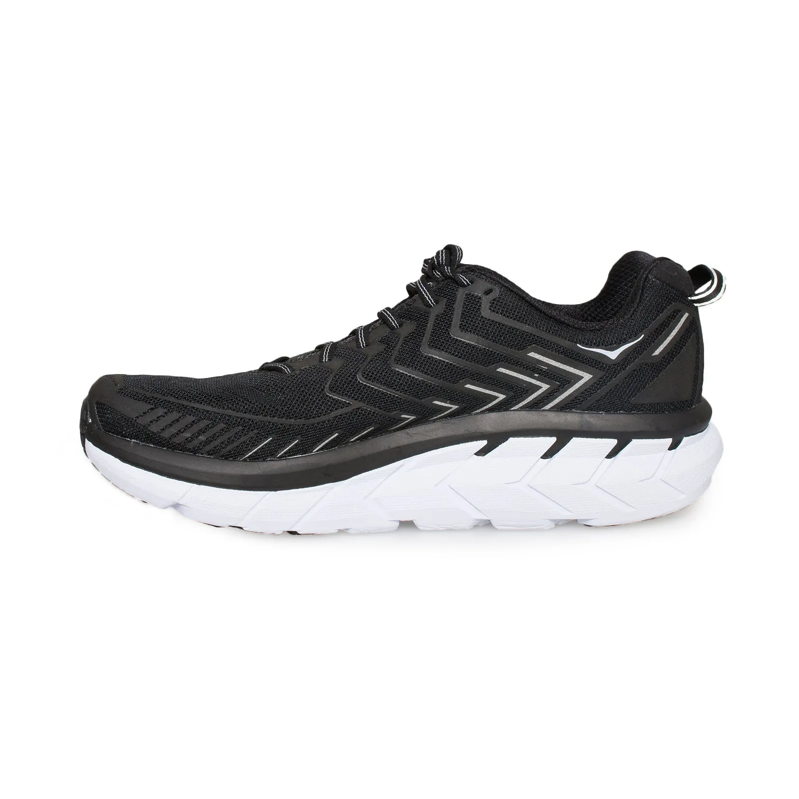 Hoka One One Clifton 4 Black / White Running Shoes - Men's