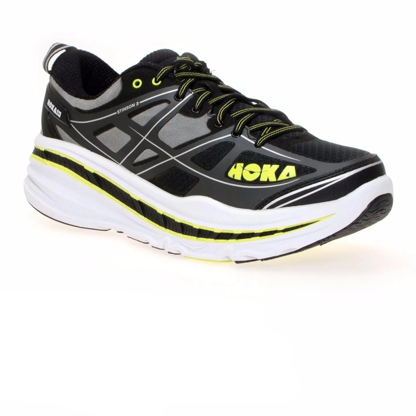 Hoka One One Stinson 3 Anthracite / Acid Running Shoe