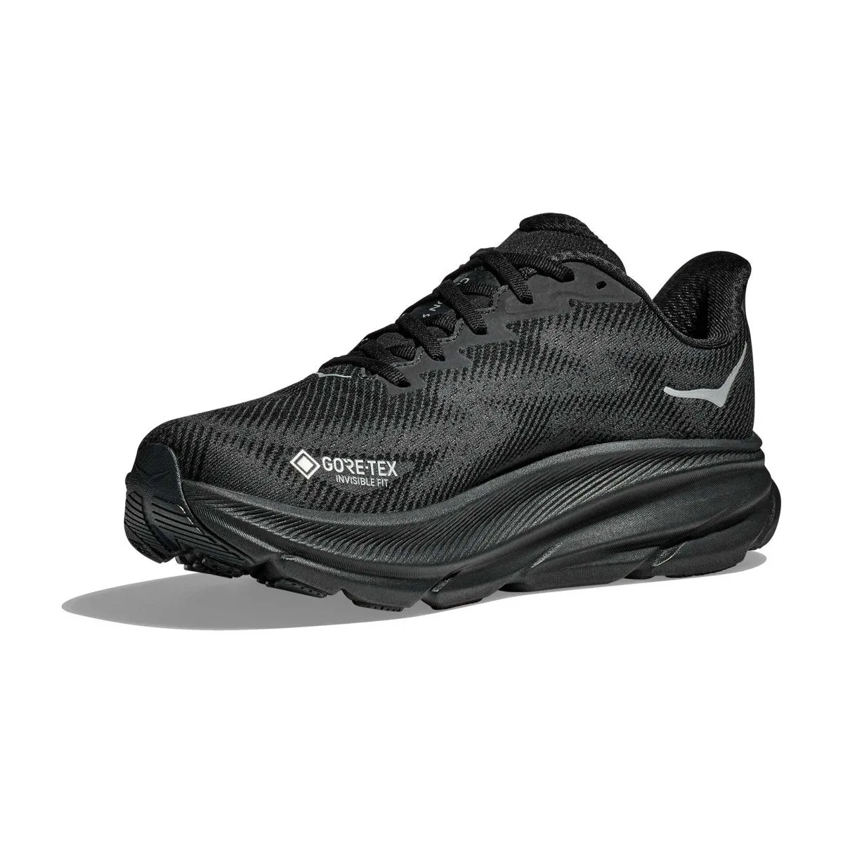 Hoka One One Women's Clifton 9 Black/Black Gore-Tex