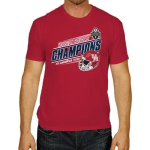 Houston Cougars 2015 Football AAC Conference Champions Red Locker Room T-Shirt