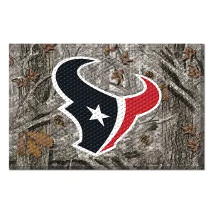 Houston Texans Rubber Scraper Door Mat Camo