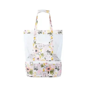 Insulated Cooler Beach Bag Peony Bloom