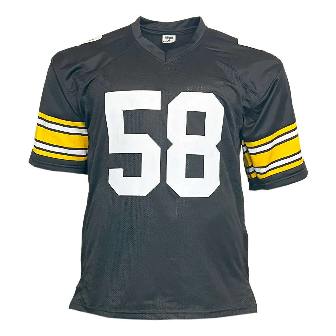 Jack Lambert Unsigned Pittsburgh Black Football Jersey