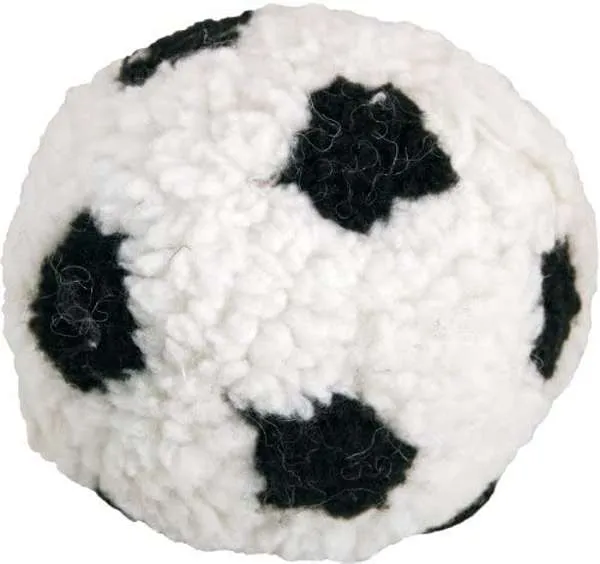 James & Steel Plush Berber Football With Squeak 23cm