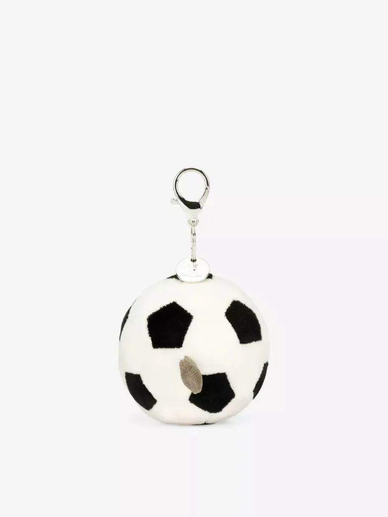 Jellycat Amuseable Sports Football woven bag charm