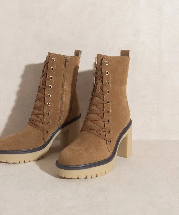 Jenna   Platform Military Boots