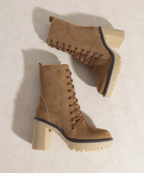 Jenna   Platform Military Boots