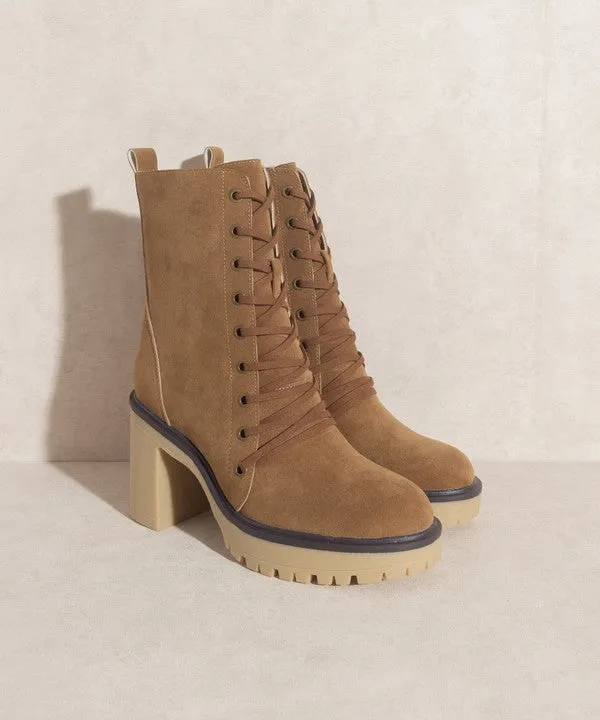 Jenna   Platform Military Boots