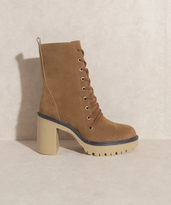 Jenna   Platform Military Boots