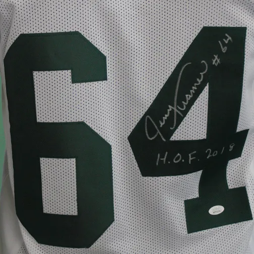 Jerry Kramer Autographed Pro Style  Football White  (JSA) HOF Inscription