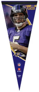 Joe Flacco "Profile" Premium Collector's Pennant (L.E. /2,009) - Wincraft Inc.