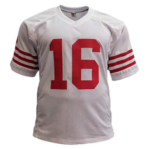 Joe Montana Autographed Pro Style Football Jersey White  (Beckett)