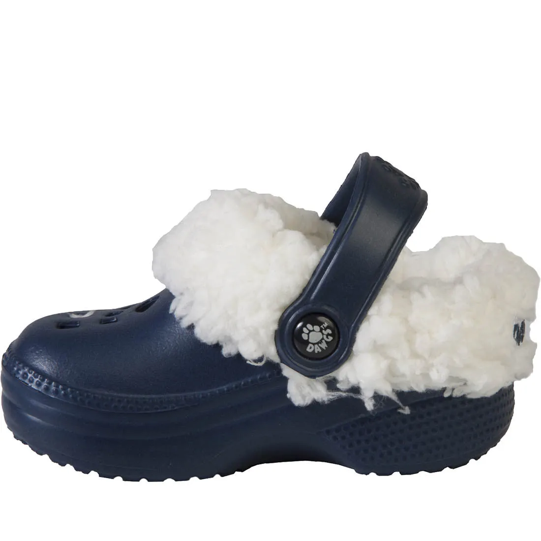 Kids' Fleece Dawgs - Navy with White