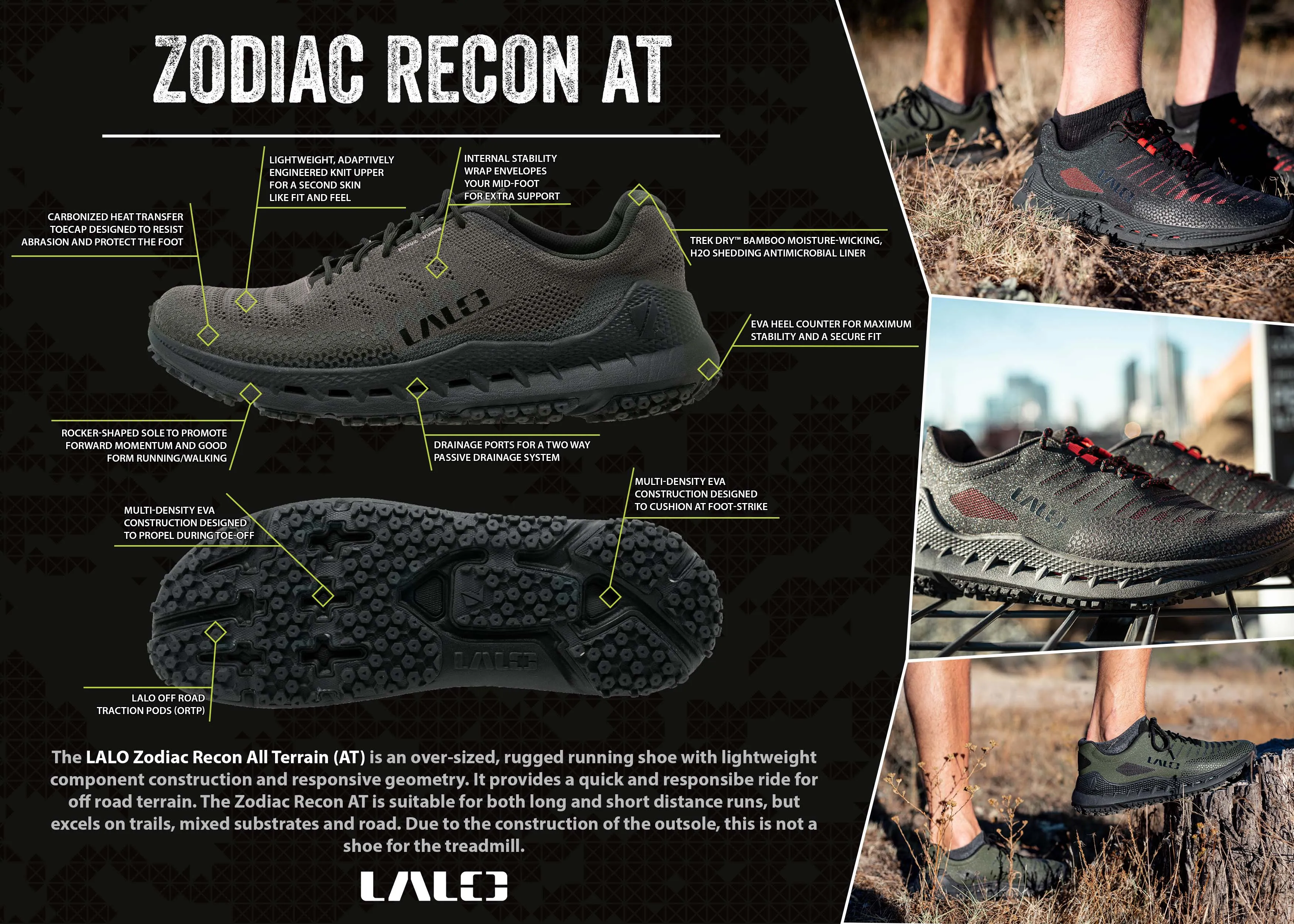 LALO ZODIAC RECON AT Black - 1BU105