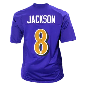 Lamar Jackson Signed Pro Edition Color Rush Football Jersey (JSA)