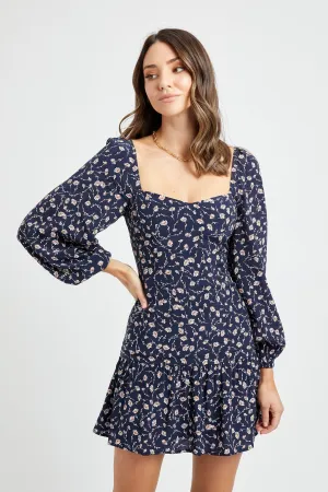 Liberty Long Sleeve Mini Dress